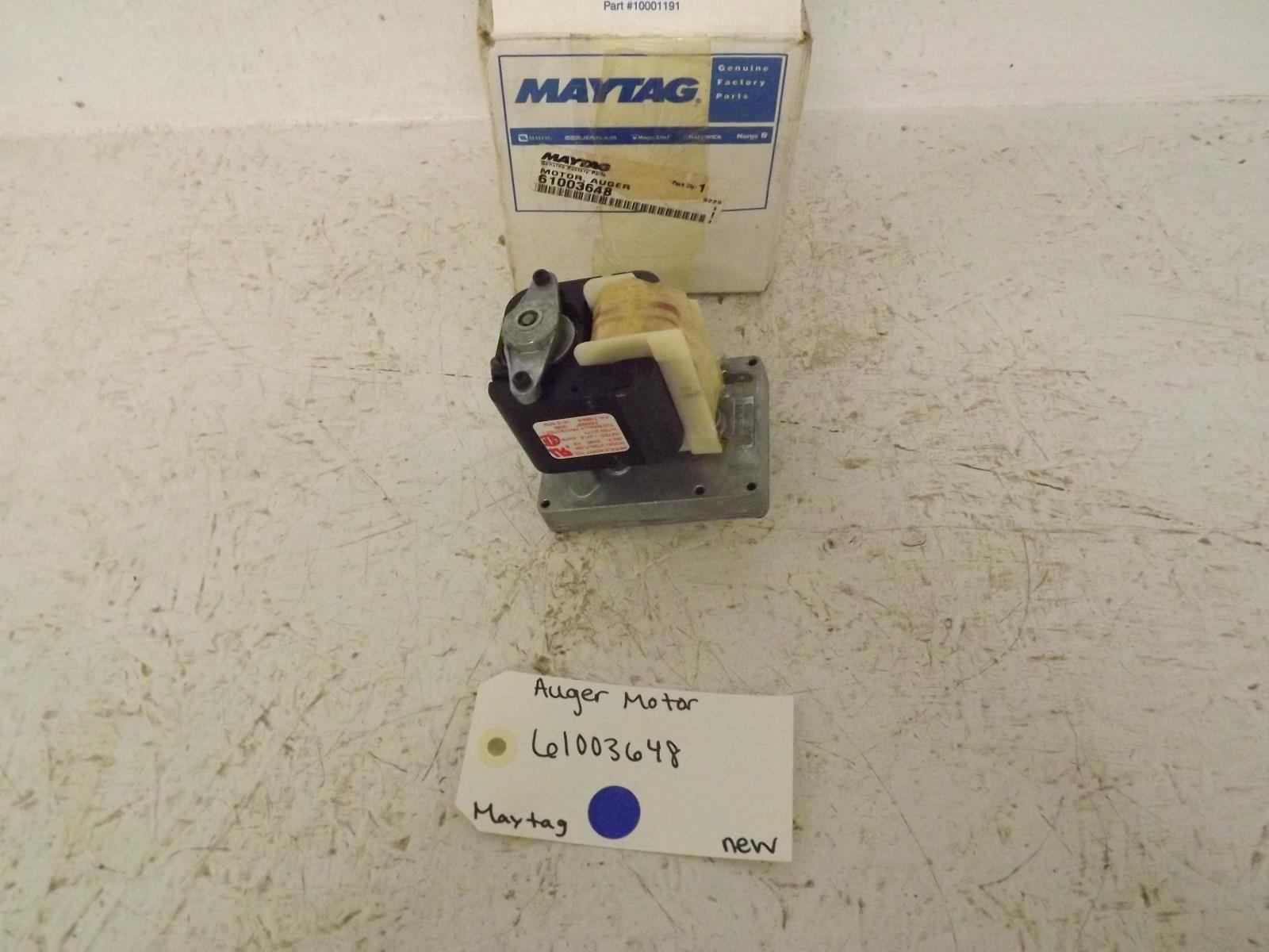 Maytag Refrigerator 61003648 Auger Motor New Maytag Refrigerator 61003648 Auger Motor New